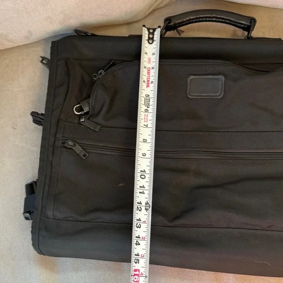 Tumi Black Luggage Travel Bag Durable Nylon - Picture 3 of 14